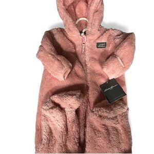 Babygirl Eddie Bauer Pink Sherpa Sleeper Bunting